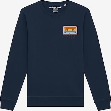 Watapparel Sweatshirt ' Rainbow Cassette ' in Blau: Vorderseite