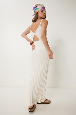 Happiness İstanbul Pletena obleka | bež barva