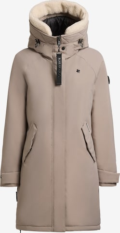 Manteau d’hiver 'Semie3' khujo en gris : devant