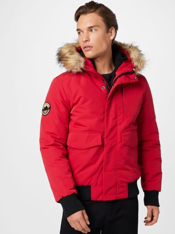 Superdry Overgangsjakke 'Everest' i rød: forside