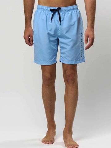 U.S. POLO ASSN. Zwemshorts ' Casey ' in Blauw: voorkant