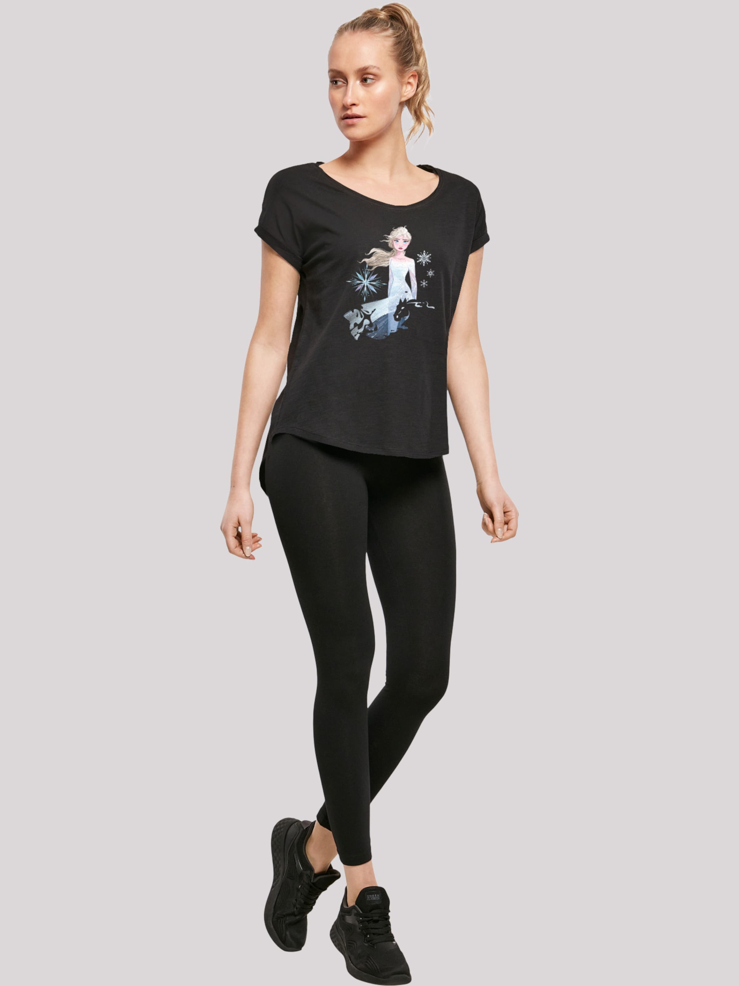 F4NT4STIC Shirt \'Disney Frozen 2 Elsa Nokk Wassergeist Pferd\' in Black |  ABOUT YOU | T-Shirts