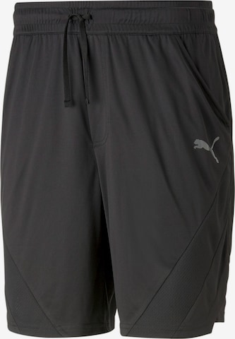 PUMA - regular Pantalón deportivo en negro: frente