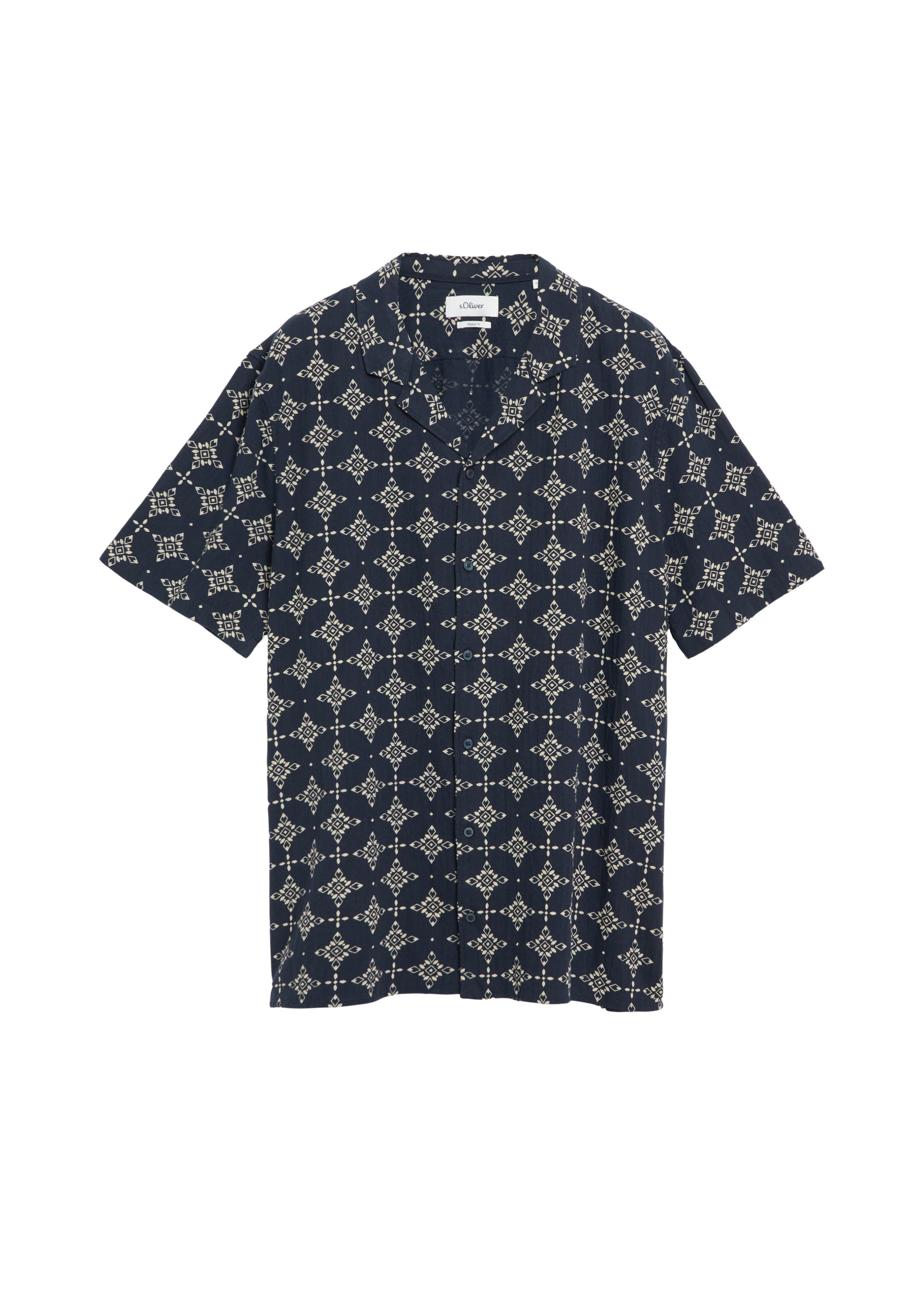 s.Oliver Regular Fit Hemd in Blau: Vorderseite
