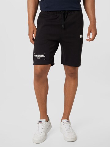 HELLY HANSEN Regular Workout Pants 'MOVE' in Black: front