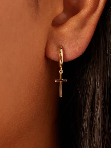 Boucles d'oreilles 'Klassisch' Lucardi en or : devant