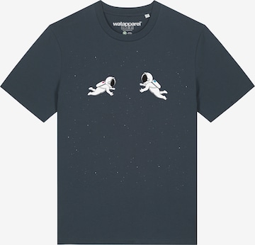 Maglietta 'Space love' di Watapparel in grigio: frontale