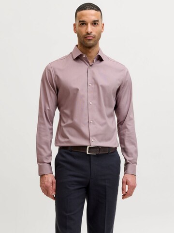 JACK & JONES Slim Fit Hemd 'JPRBLAParker' in Lila: Vorderseite