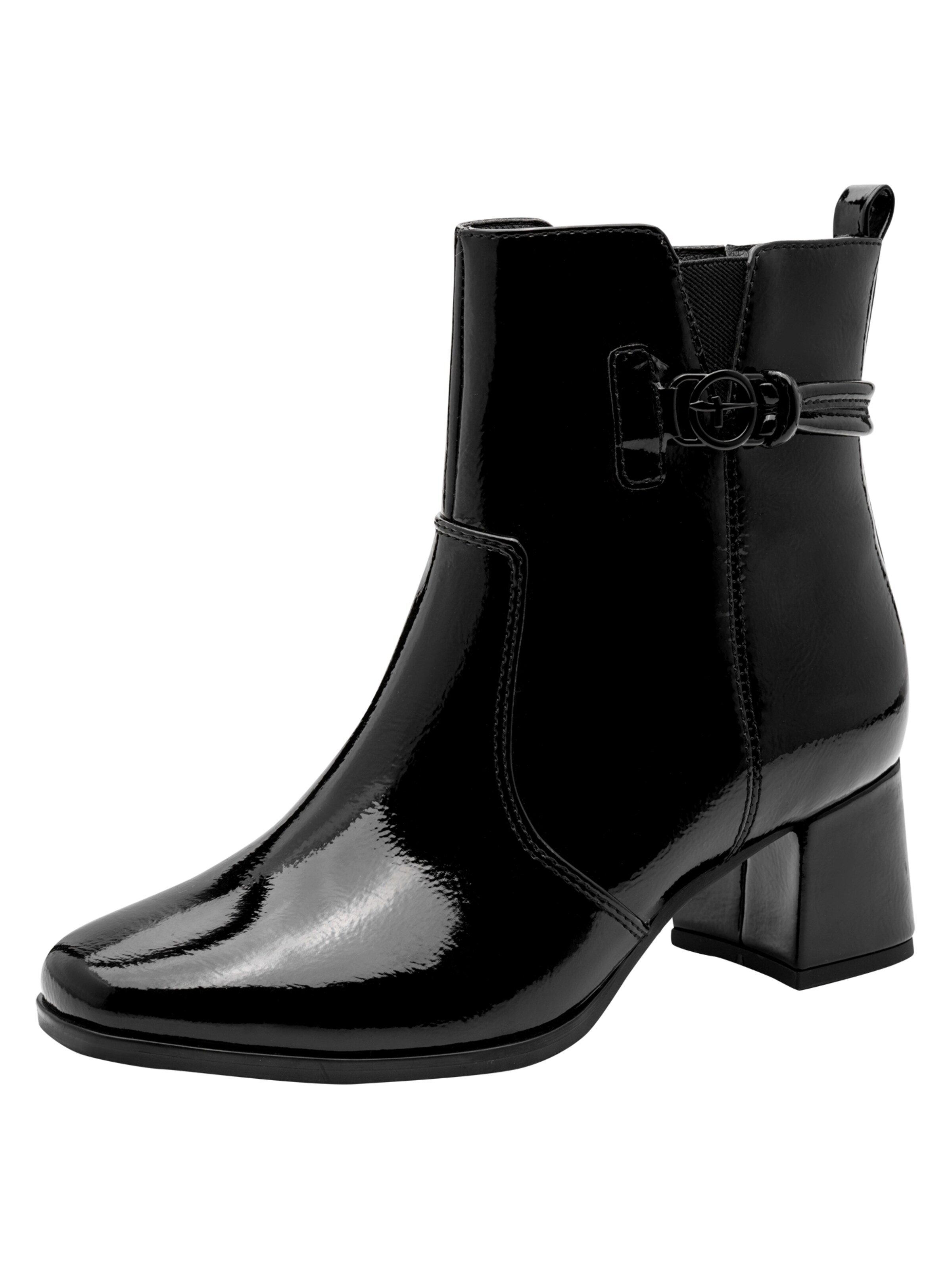 Bottines Tamaris en noir : devant