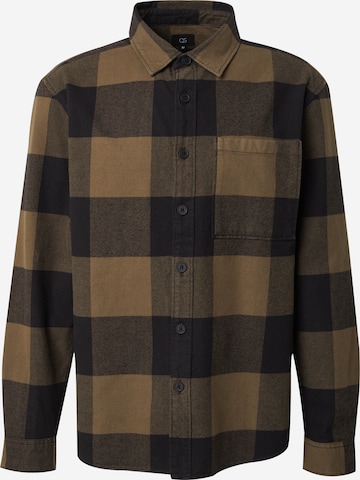 QS Comfort Fit Hemd in Grün: Vorderseite