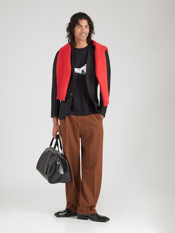 HUGO Shirt 'Dirunn' in Zwart