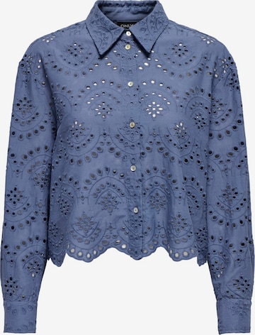 Camicia da donna 'ONLValais' di ONLY in blu: frontale