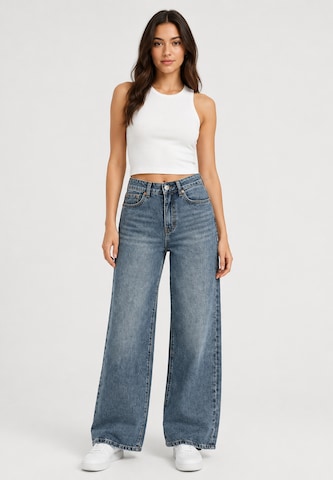 Wide leg Jeans di Elara in blu