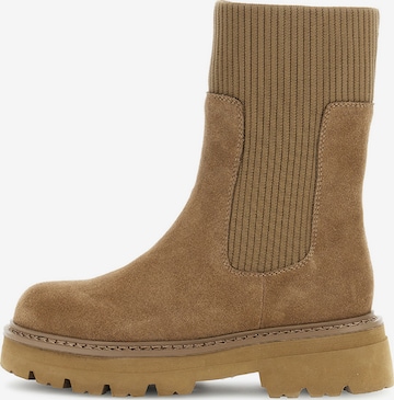 CAFè NOIR Stiefelette in Braun: Vorderseite