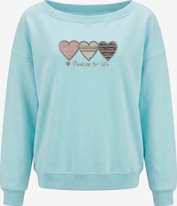 Sweat-shirt MYMO en bleu : devant
