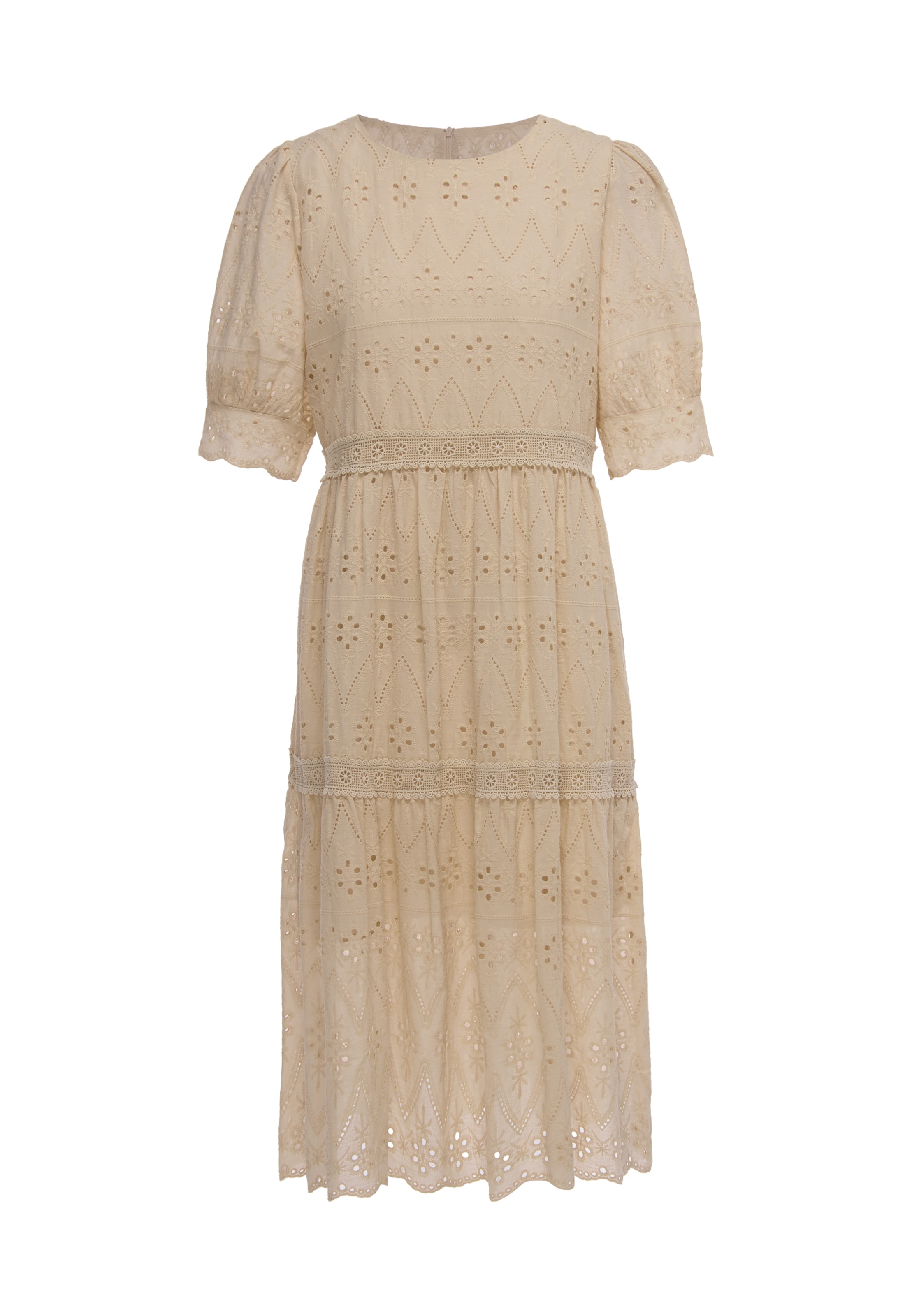 Usha Jurk in Beige: voorkant