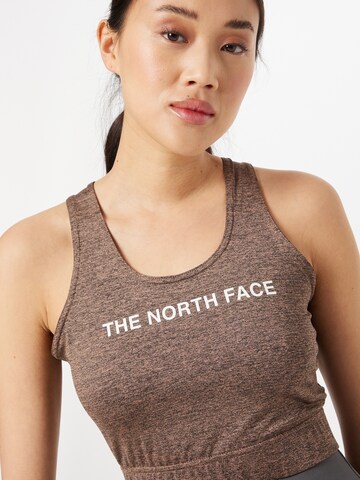 THE NORTH FACE Sportovní top – hnědá