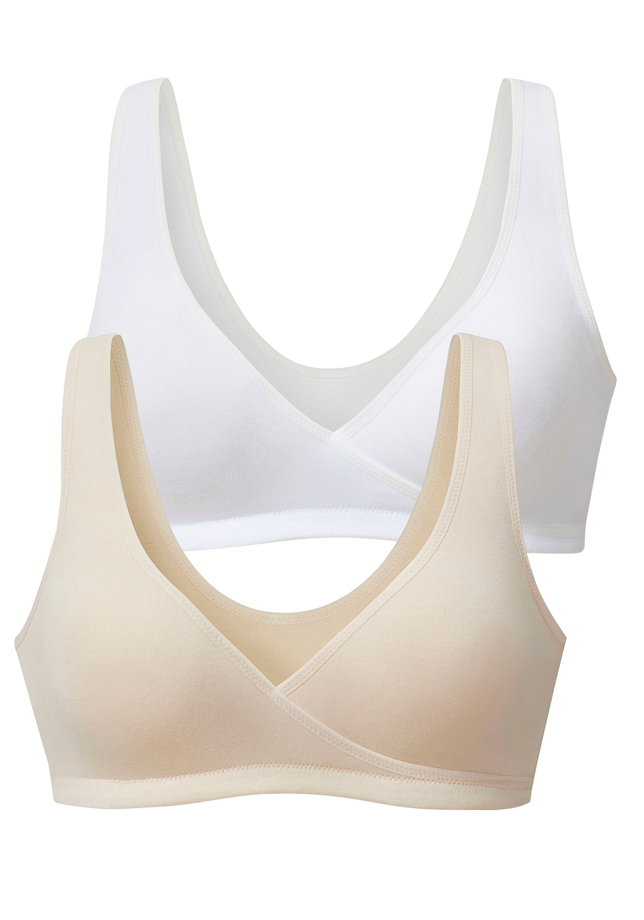 PETITE FLEUR - Soutien Bustier Soutien de amamentação em bege: frente