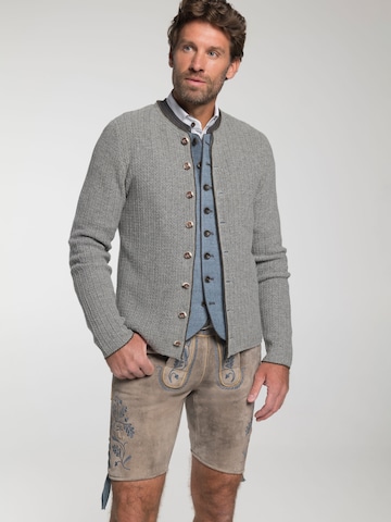 SPIETH & WENSKY Knit cardigan 'Gerber' in Grey