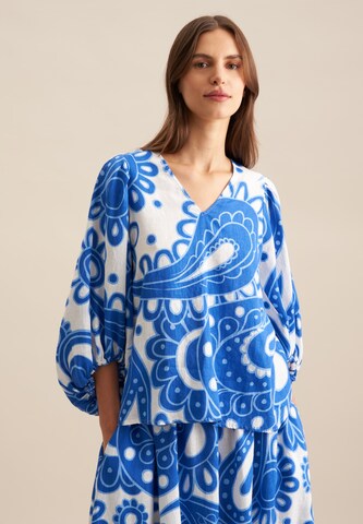 T-shirt 'Schwarze Rose' SEIDENSTICKER en bleu : devant