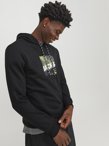 Felpa 'Logan' di JACK & JONES in nero