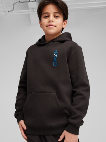 PUMA Sweatshirt 'PUMA X PLAYSTATION' in Black: front