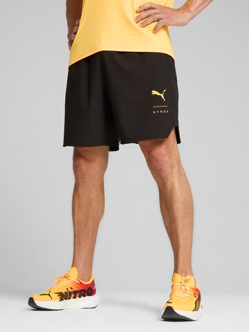 PUMA Voľný strih Športové nohavice 'HYROX x PUMA Fuse' - Čierna: predná strana