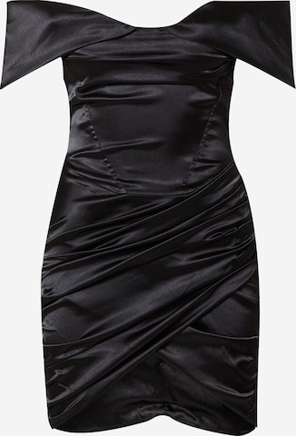 Nasty Gal - Vestido de gala en negro: frente