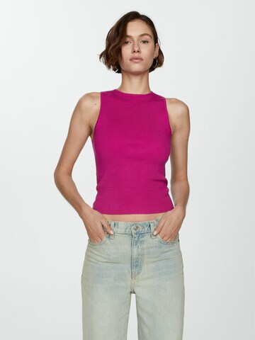 Tops en tricot 'HERNAN' MANGO en rose : devant