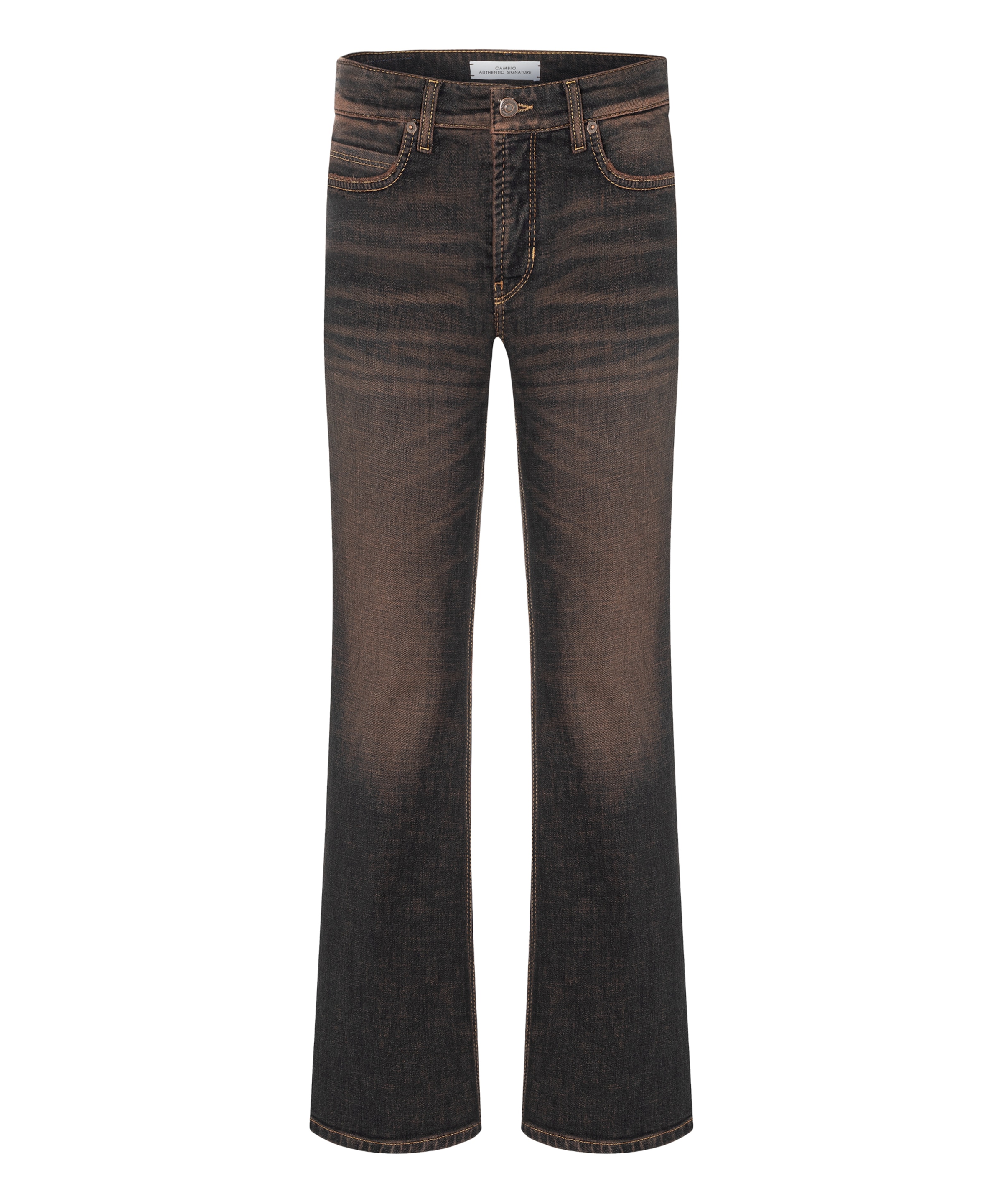 Cambio Flared Jeans 'Paris' in Grey: front