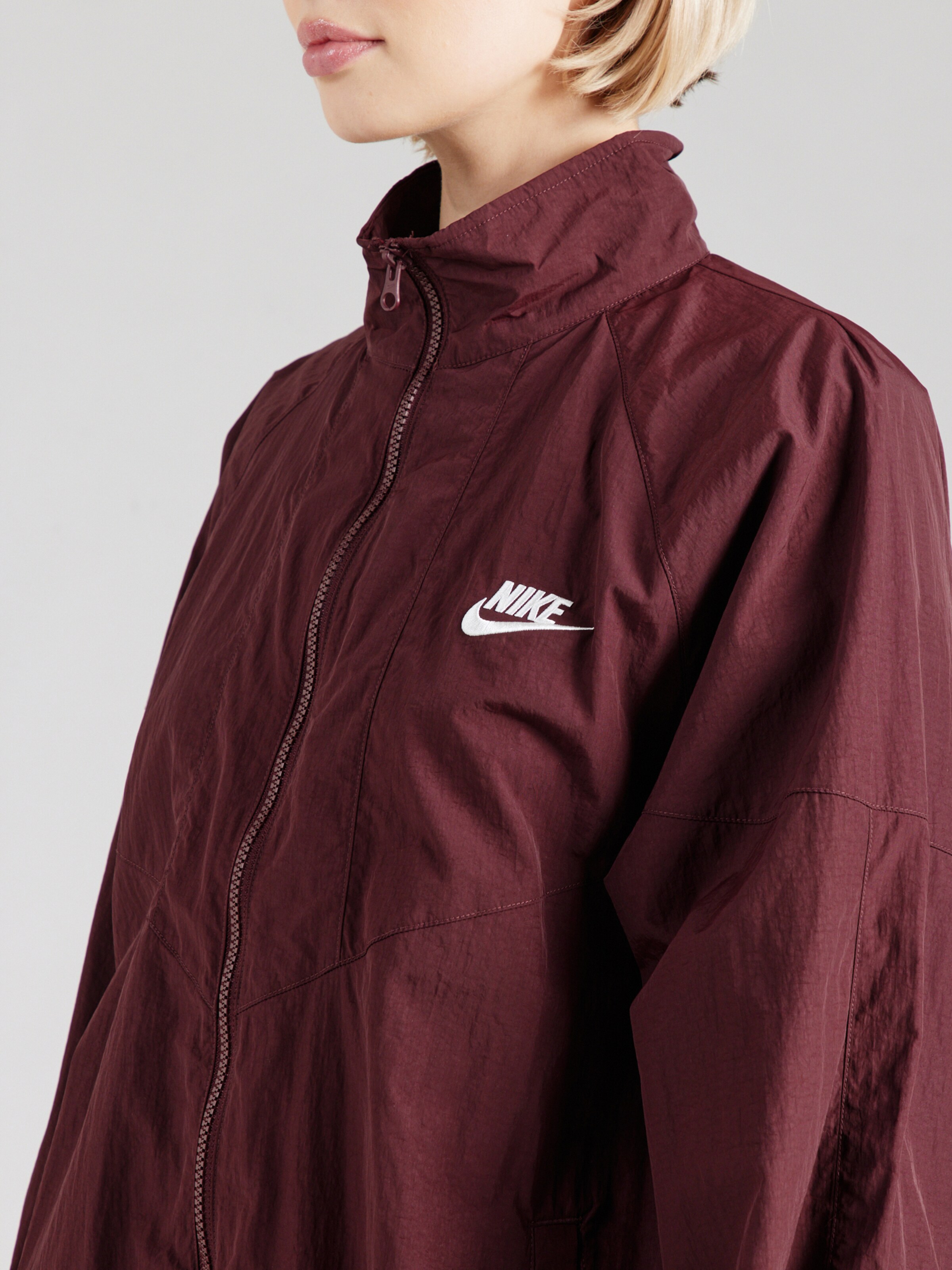 maroon nike coat
