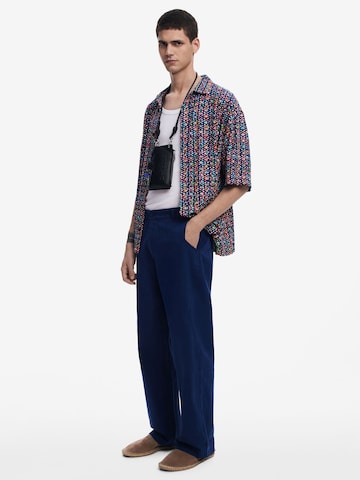 Desigual Comfort fit Button Up Shirt in Blue
