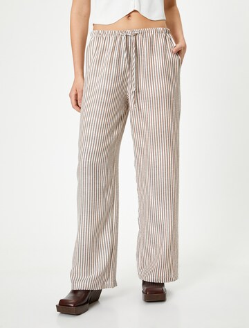 Koton Wide leg Trousers in Beige: front