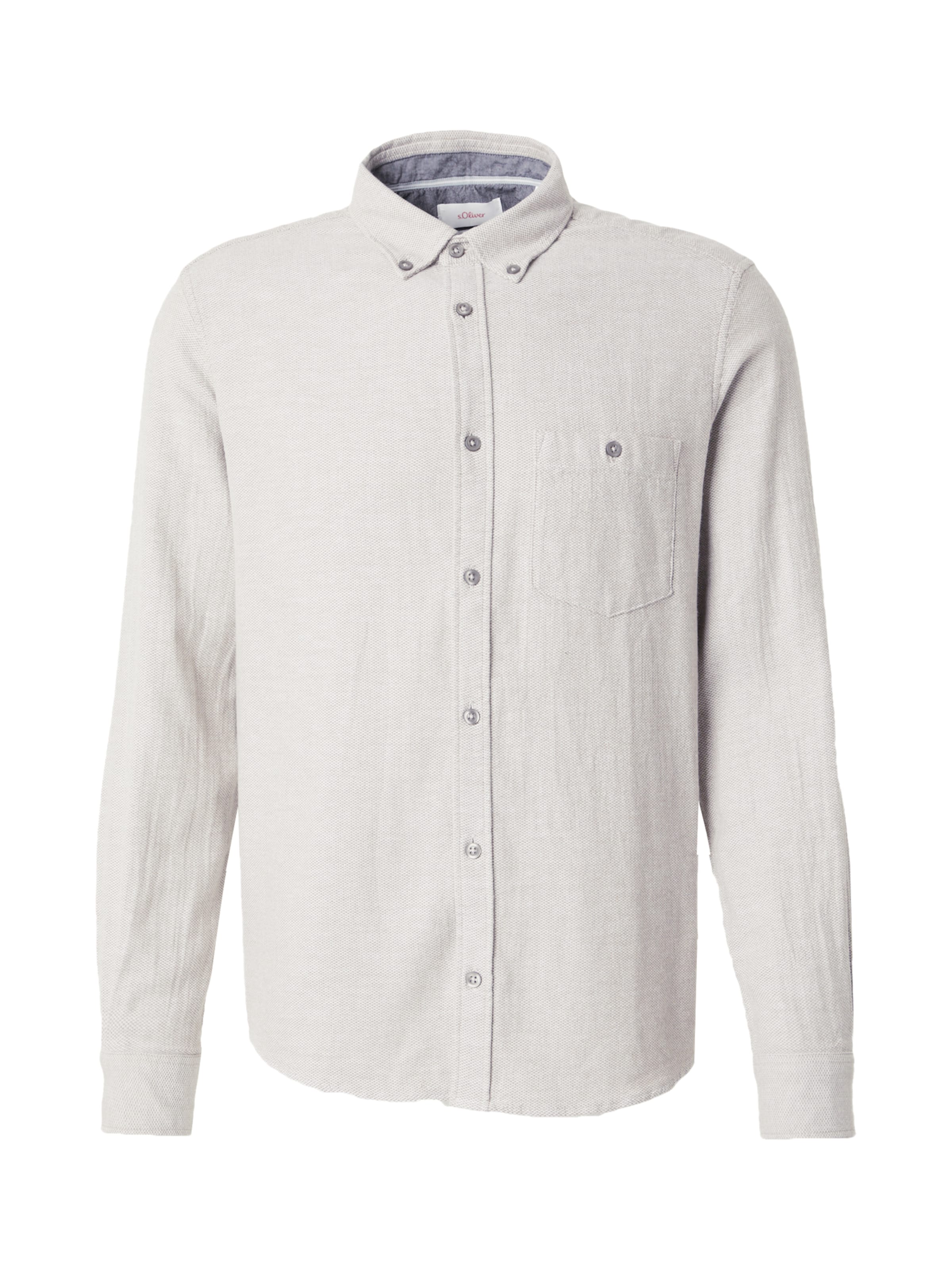 s.Oliver Hemd in Grau: Vorderseite