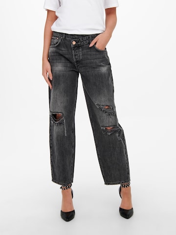 ONLY Loosefit Jeans 'JULIET' in Zwart