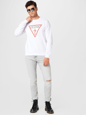 GUESS Sweatshirt 'Audley' in White