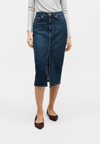 Fustă de la Pepe Jeans pe albastru: față