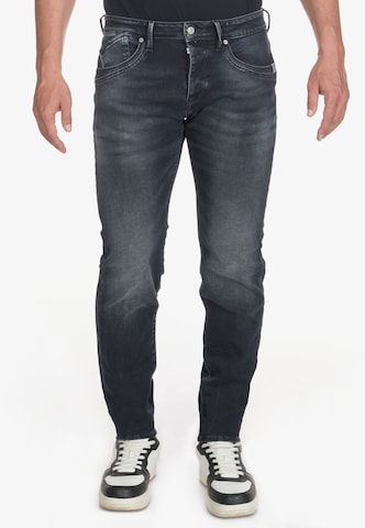 Le Temps Des Cerises Slimfit Jeans '700/11' in Grijs: voorkant