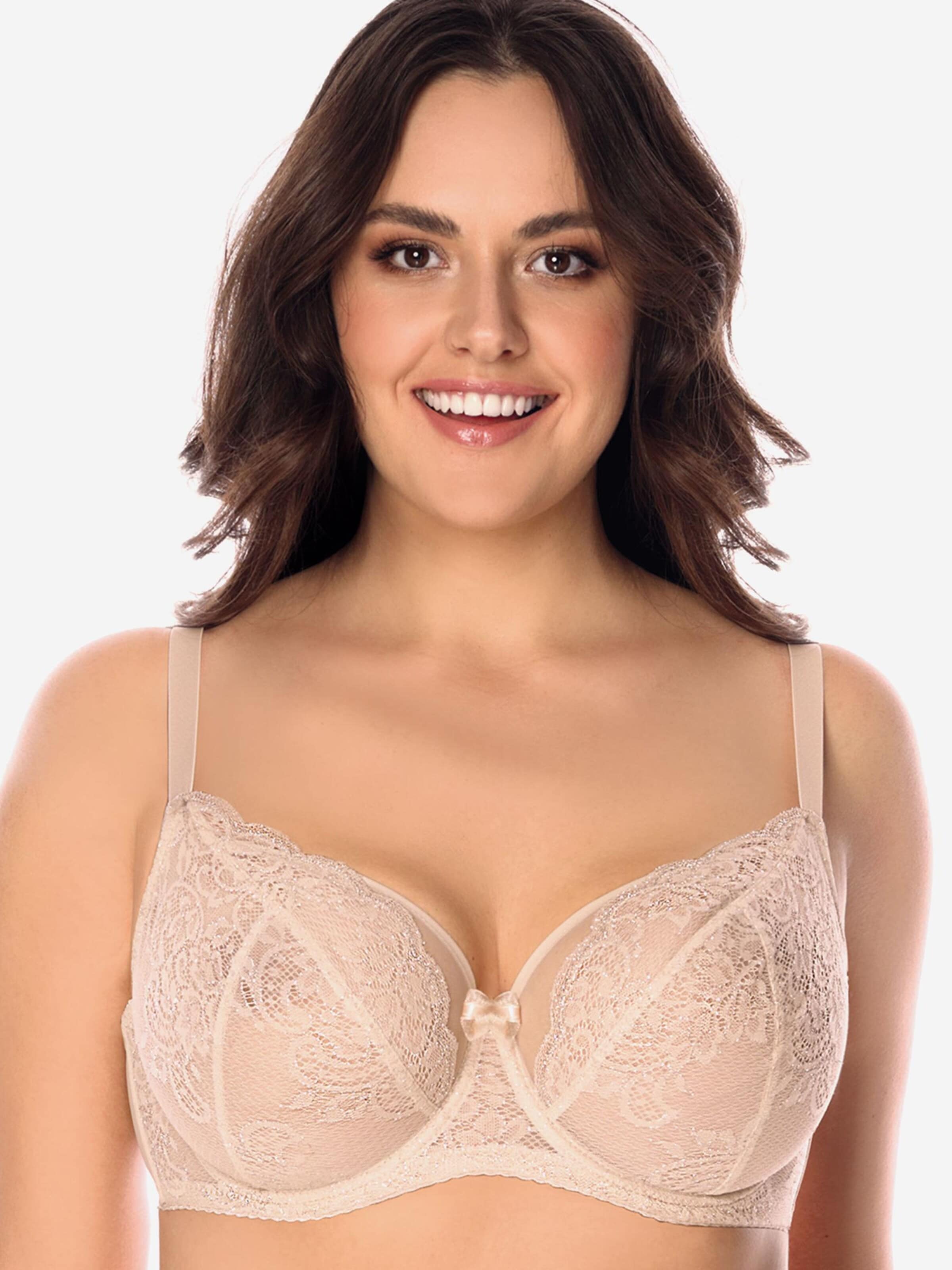 Vivisence Classic Bra '1044' in Beige: front