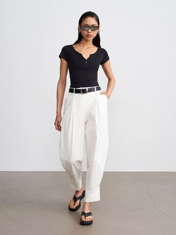 Dilvin Wide leg Pants in White