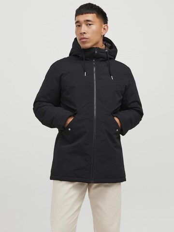 JACK & JONES Between-Seasons Parka 'Loop' in Black: front