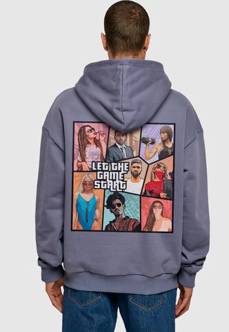 Merchcode Sweatshirt 'Grand Collage' in Blue: front
