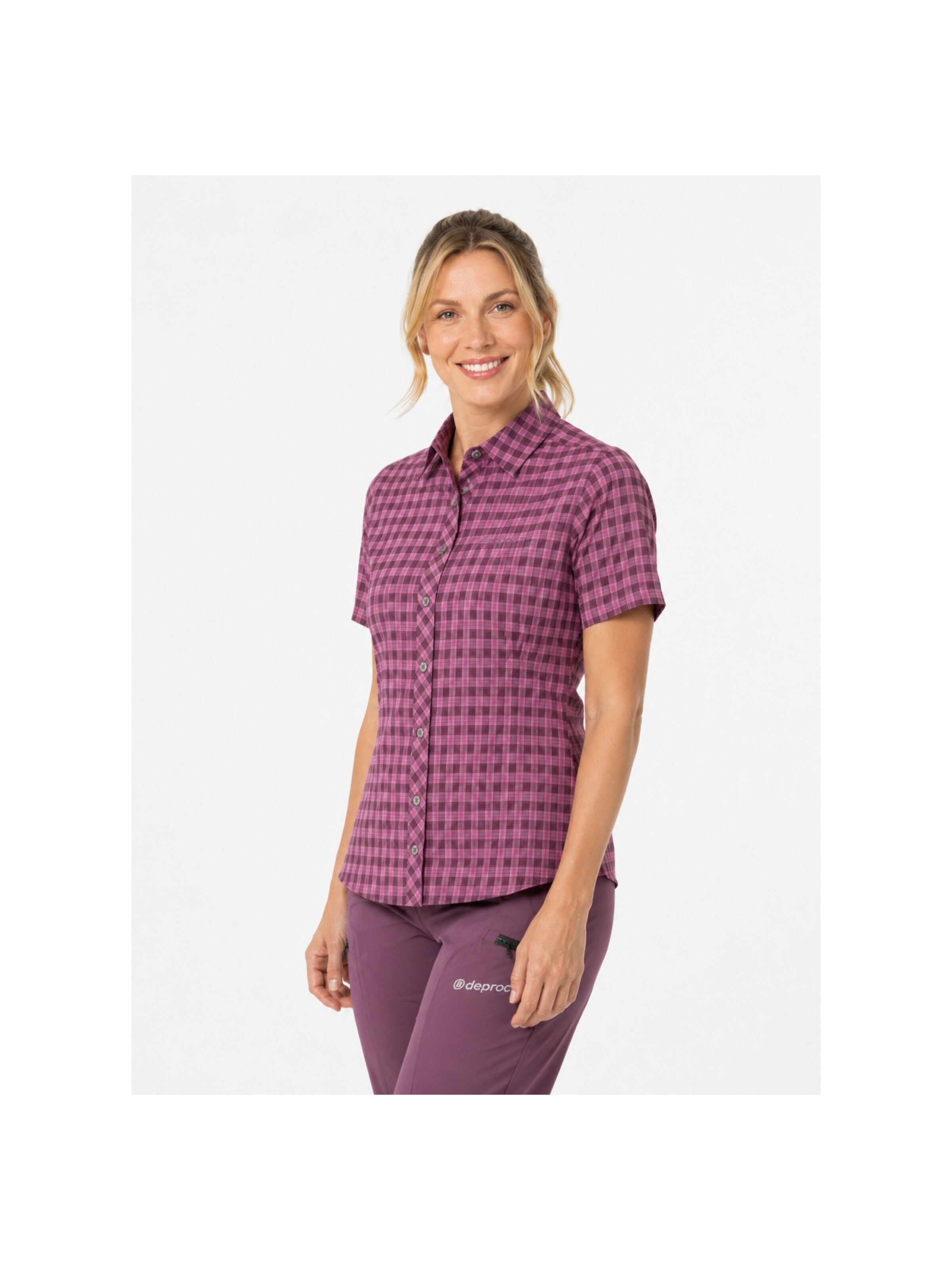 Camicia funzionale 'DEPROC ACTIVE Outdoorbluse SUDBURY II' di deproc in rosso