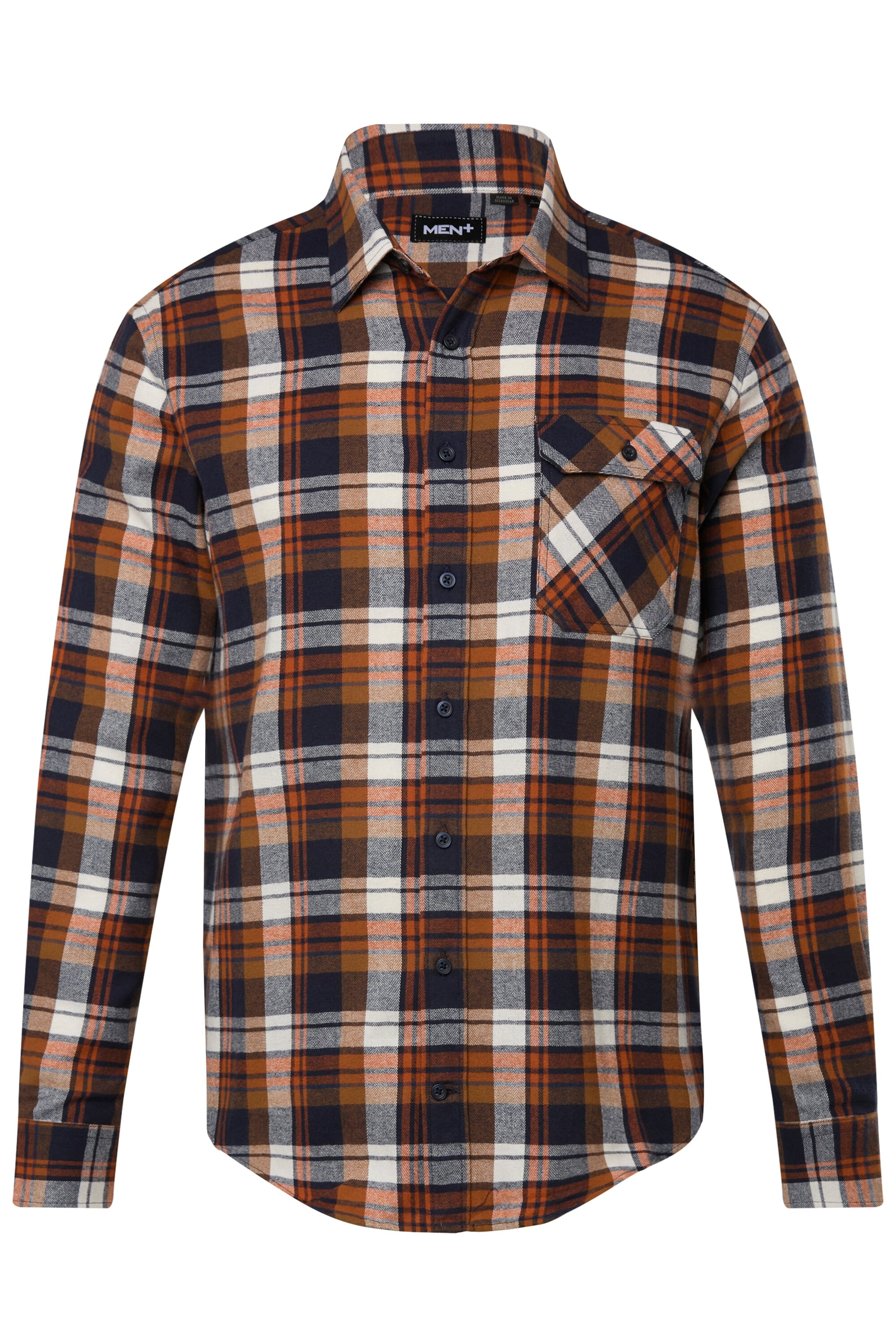 Men Plus Regular fit Overhemd in Gemengde kleuren: voorkant