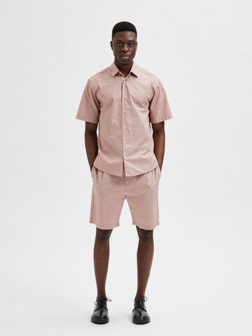 SELECTED HOMME Regular fit Overhemd in Roze
