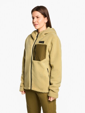 ZIENER Athletic Fleece Jacket 'Juha-Z' in Beige