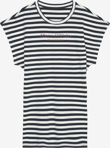 Chemise de nuit ' Mix & Match Cotton ' Marc O'Polo en bleu : devant