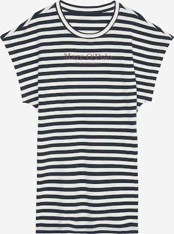 Chemise de nuit ' Mix & Match Cotton ' Marc O'Polo en bleu : devant