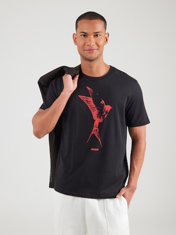 T-Shirt 'Duhorse' HUGO en noir : devant