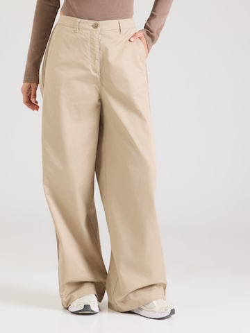 ADIDAS ORIGINALS Wide leg Παντελόνι σε πράσινο: μπροστά